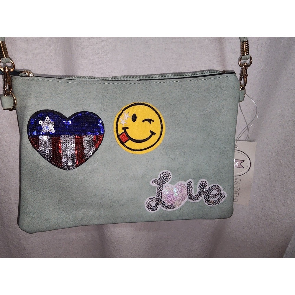 New Moda West Small Crossbody purse sage green‎